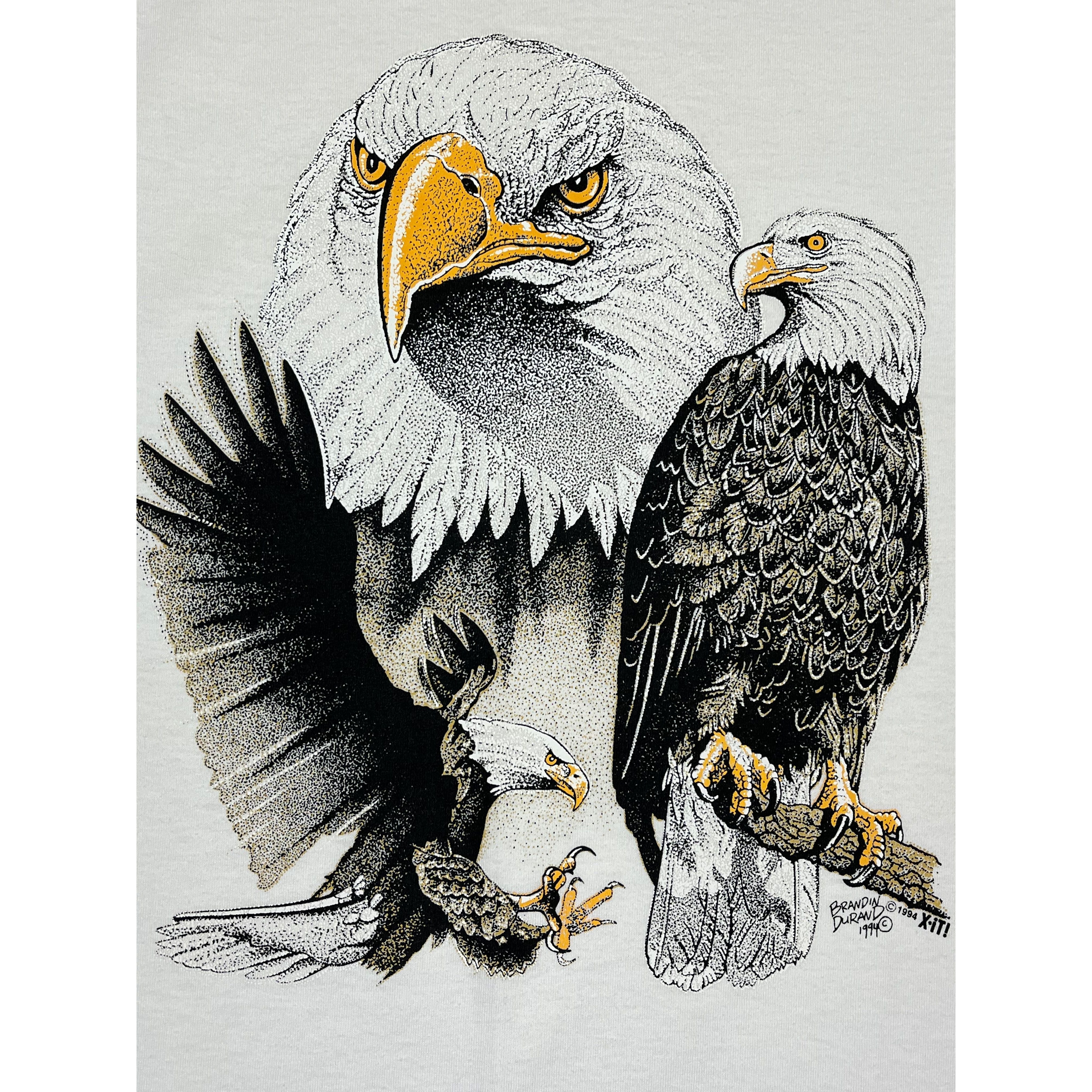 259929 (90s) Bald Eagle Nature Wildlife Graphic T-Shirt