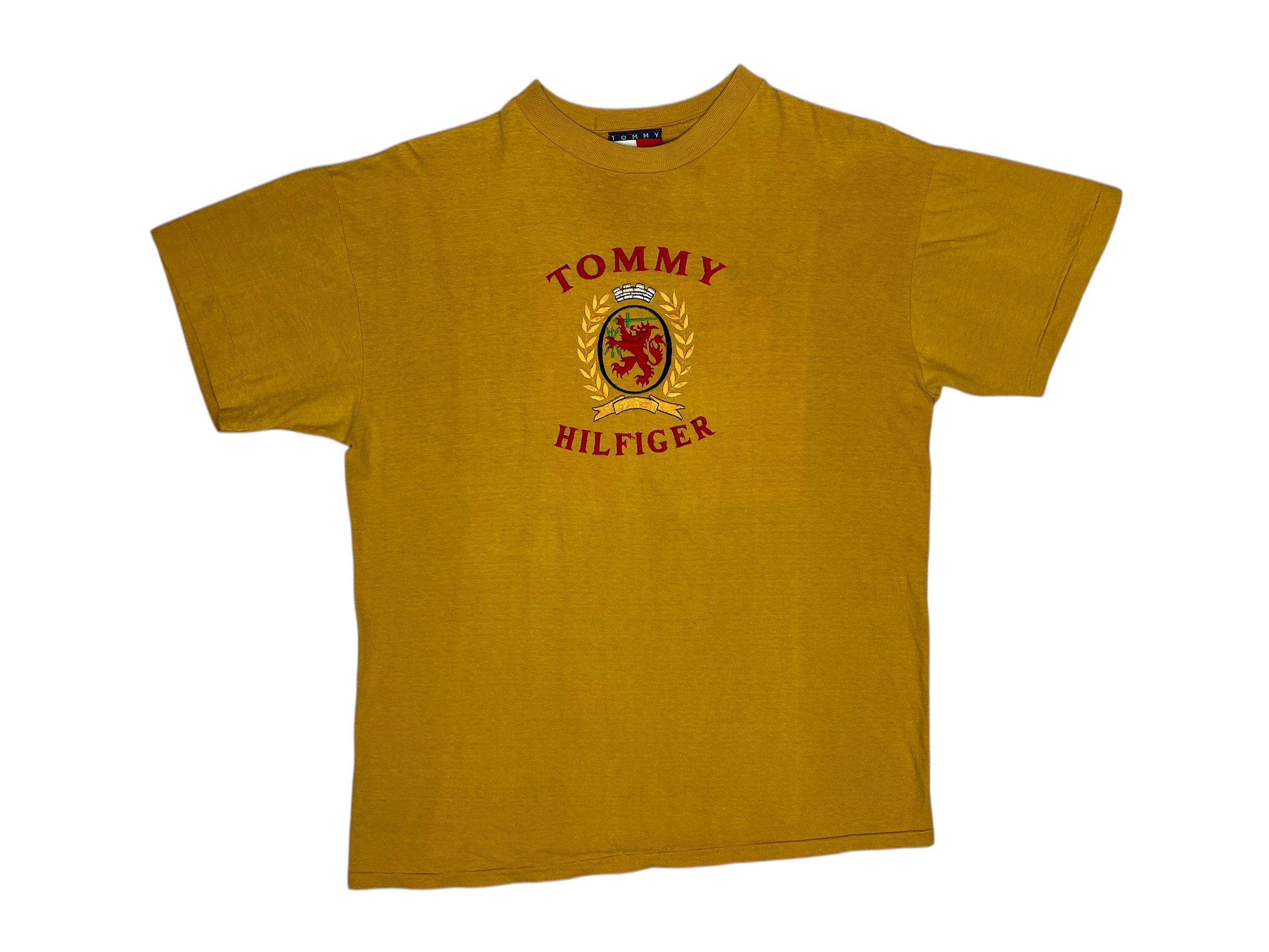 413709 (90s) Tommy Hilfiger Embroidered Crest Bootleg T-Shirt