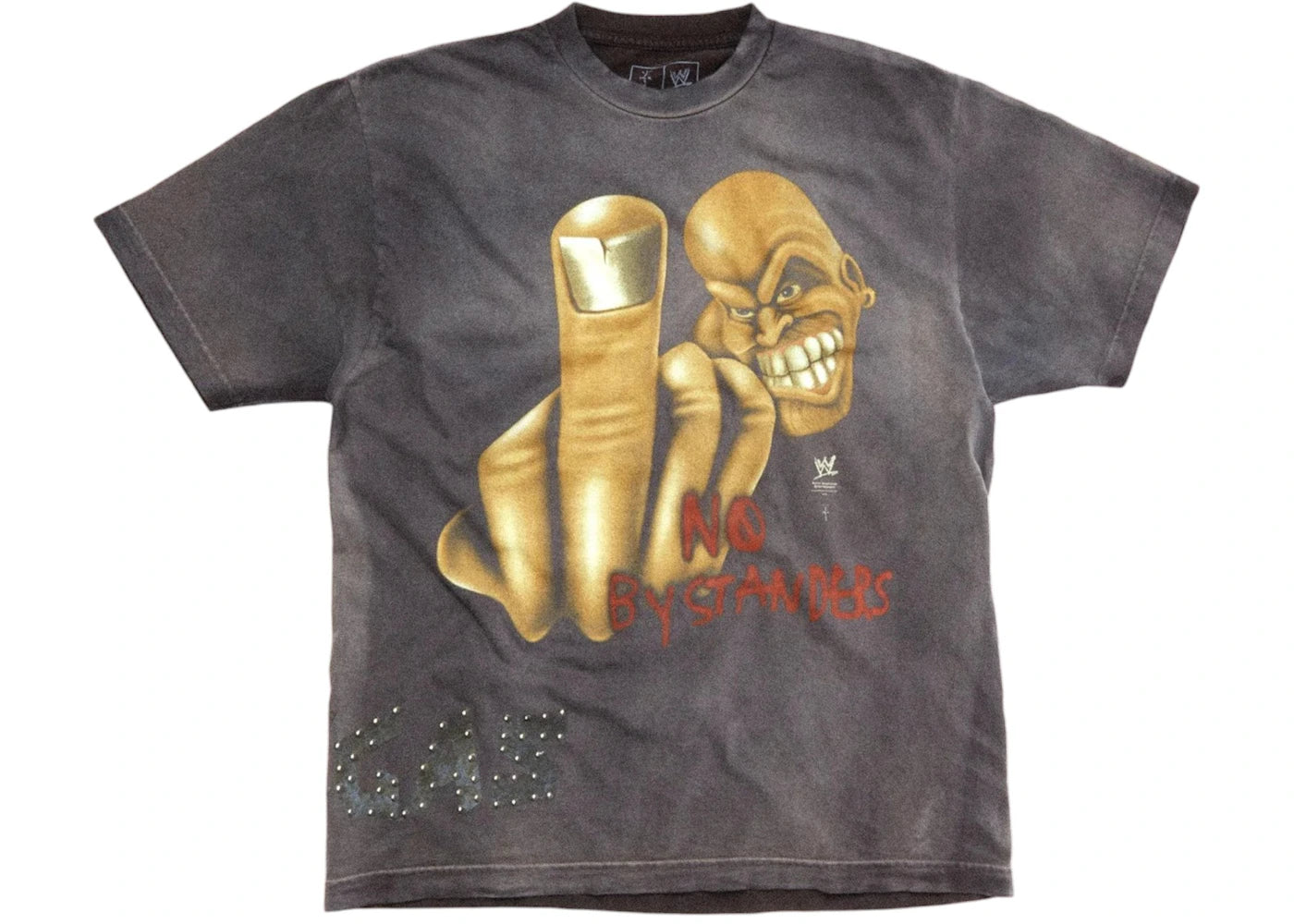 656441 Travis Scott x WWE No Bystanders Stone Cold Steve Austin Tee Black