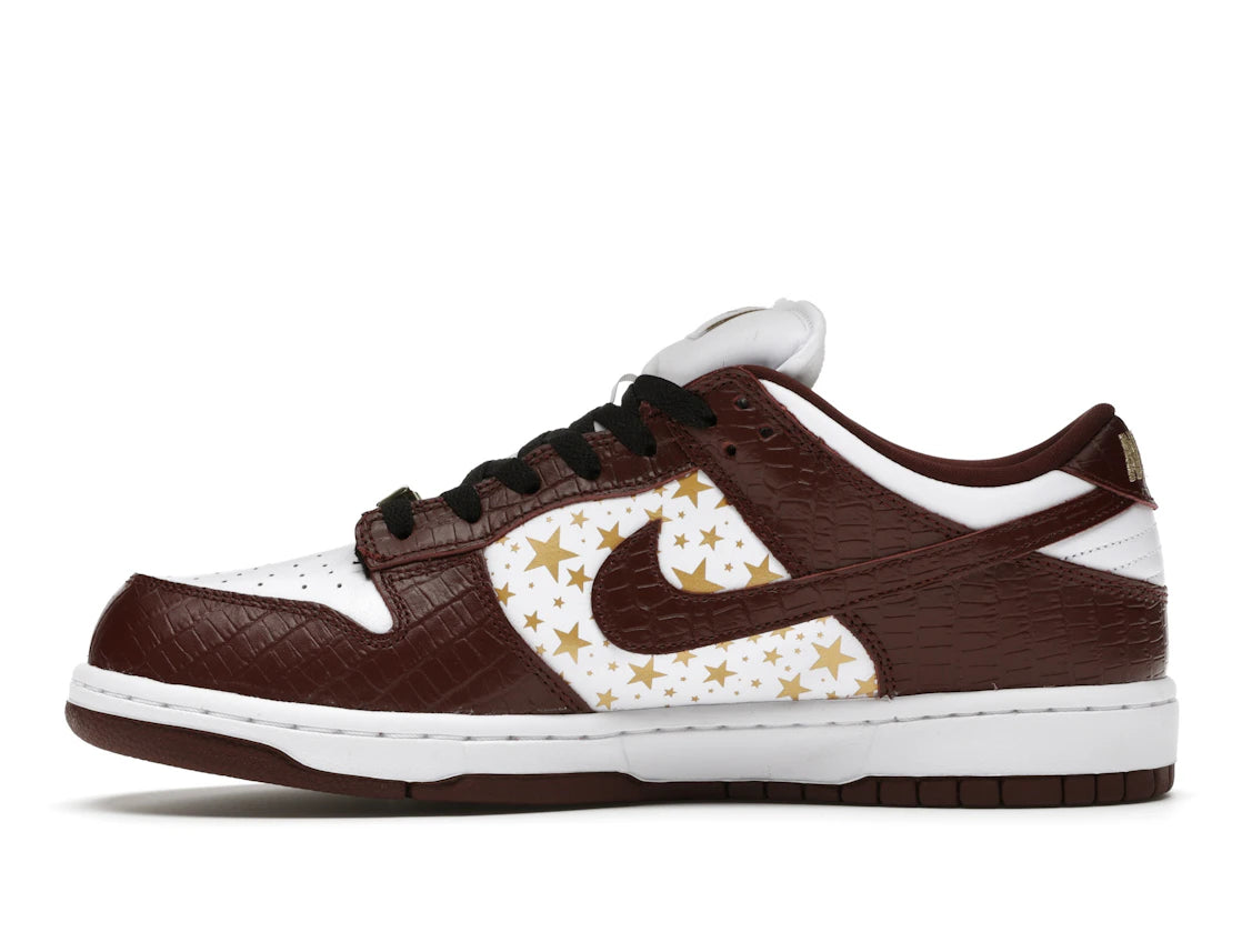 SP7734 Nike SB Dunk Low Supreme Stars Barkroot Brown (2021)