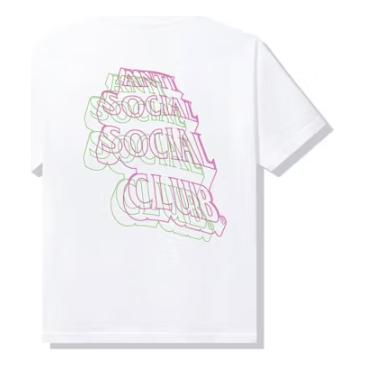 Anti Social Social Club Neon Lights And A Lot Of Rain T-shirt 'White'