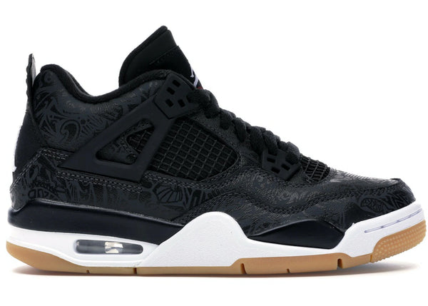 Jordan 4 Retro Laser Black Gum (GS)