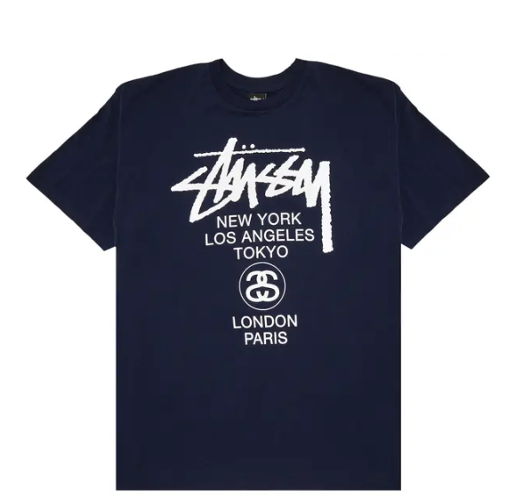 Stussy World Tour Tee 'Navy'