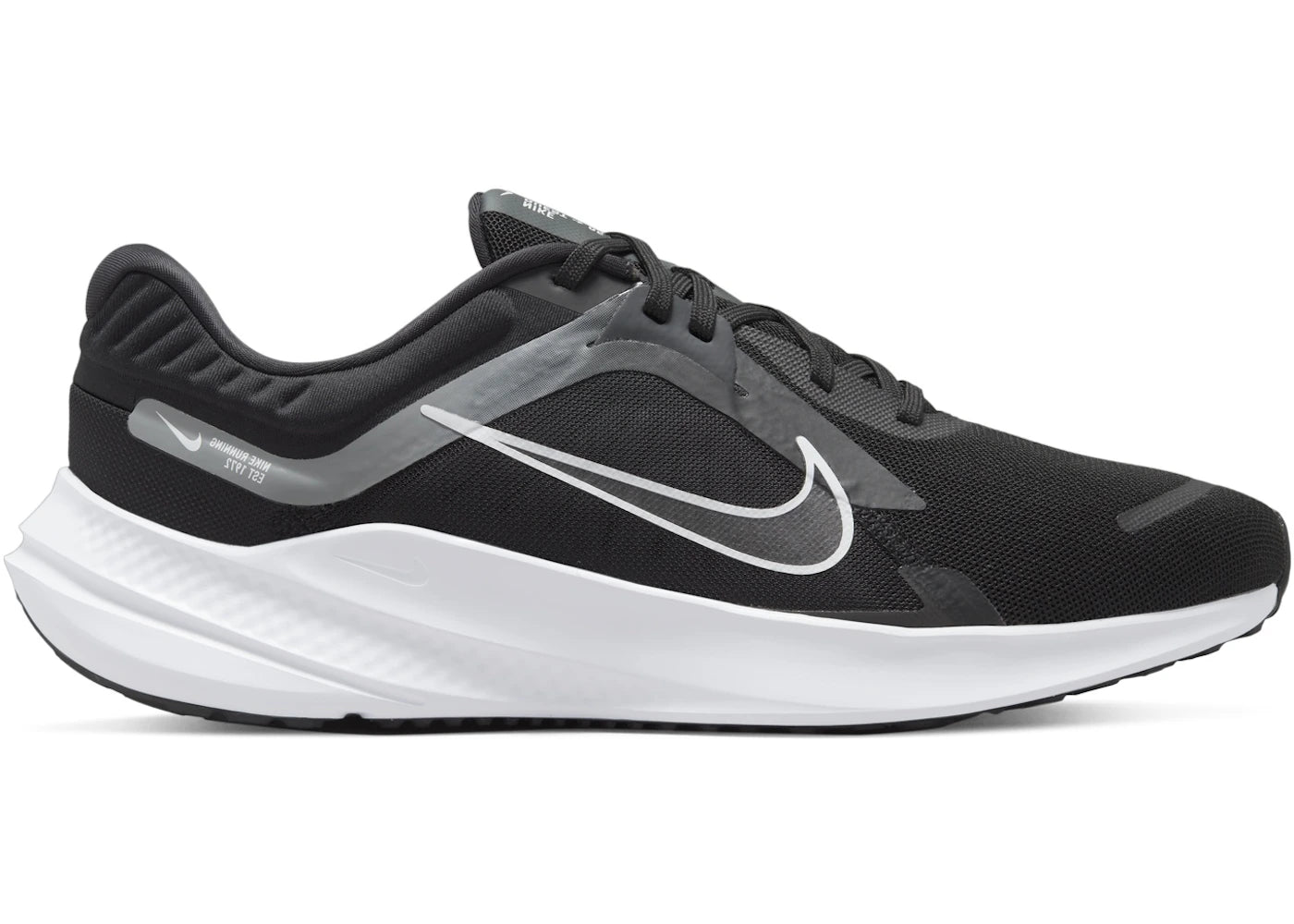 462820 Nike Quest 5 Black Smoke Grey Dark Smoke Grey White
