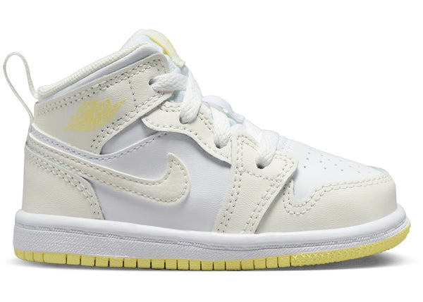 Jordan 1 Mid Sail White Light Laser Orange (TD)