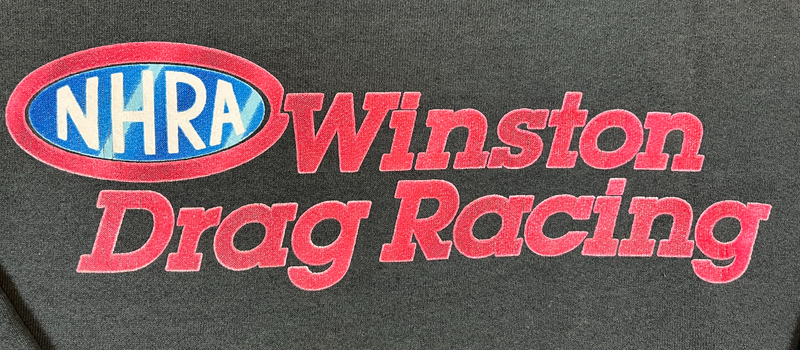 (90s) NHRA Winston Drag Racing Speed Limit Blur Crewneck