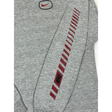 (00s) Nike Swoosh Embroidered Gray Long Sleeve