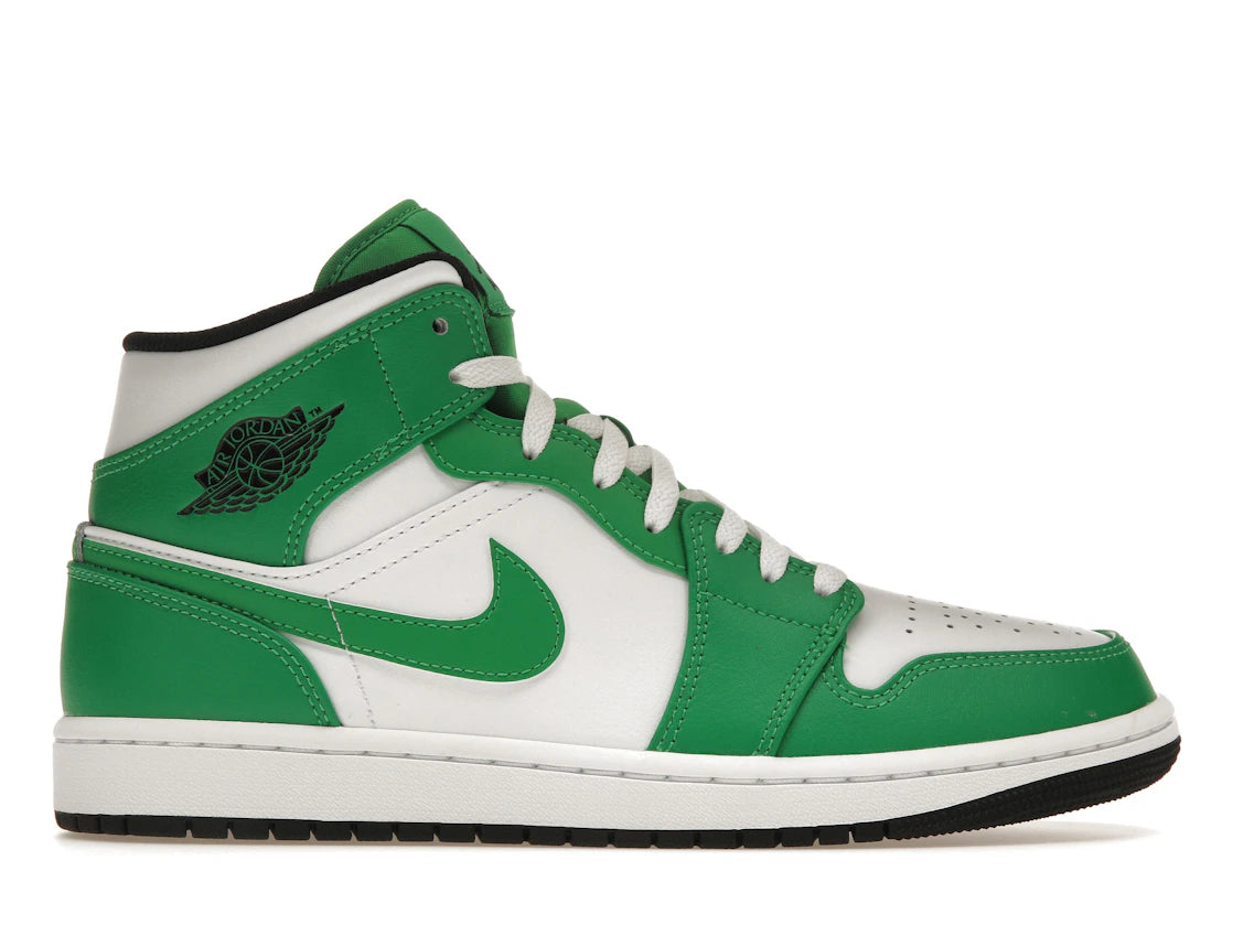 554544 Air Jordan 1 Mid 'Lucky Green'