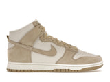 Nike Dunk High Tan Suede White