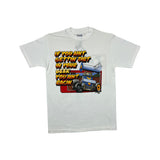 (1987) Dirt In Your Beer While Racing, NARC Sprint Car White T-Shirt