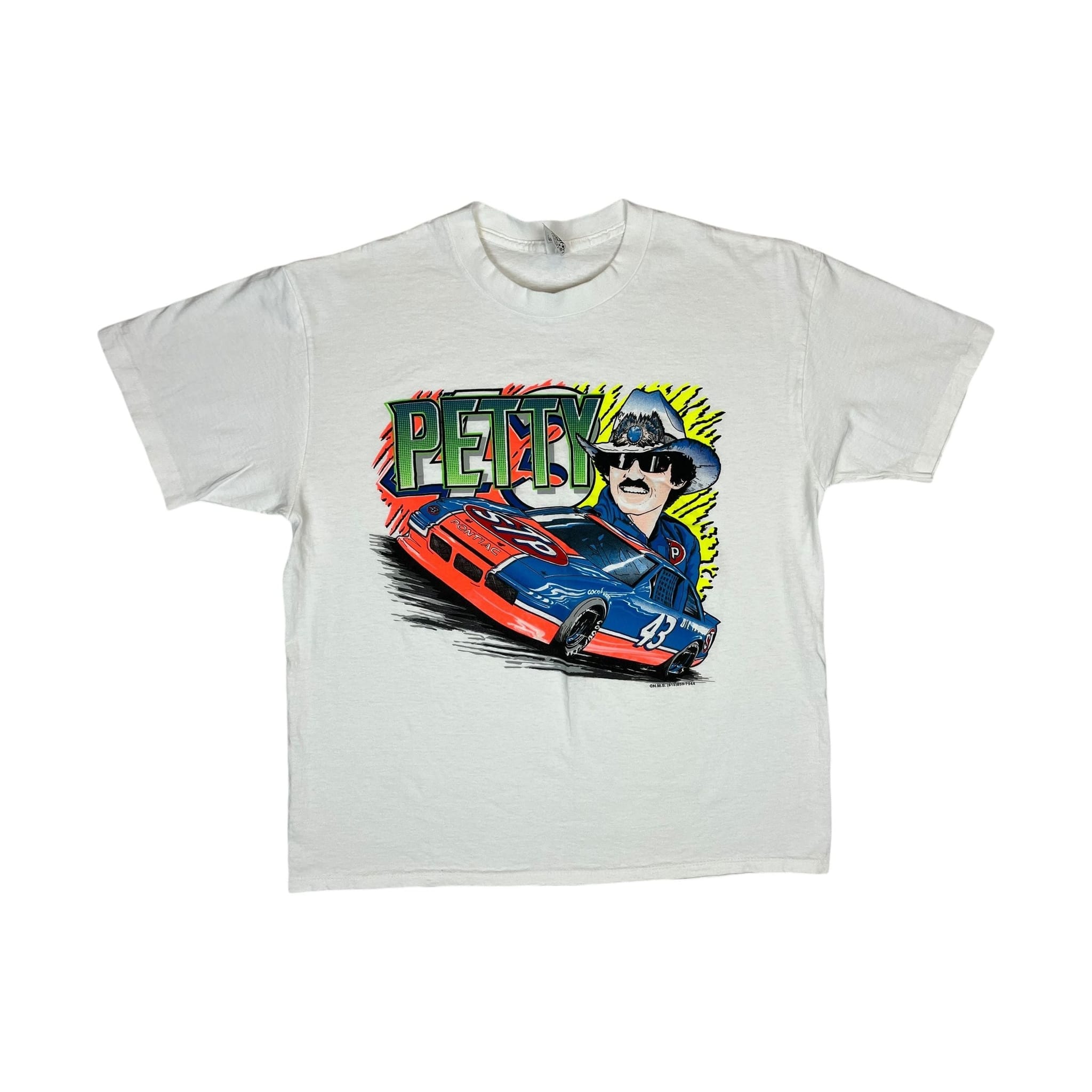 256529 (90s) Richard Petty Pontiac Neon Racing T-Shirt