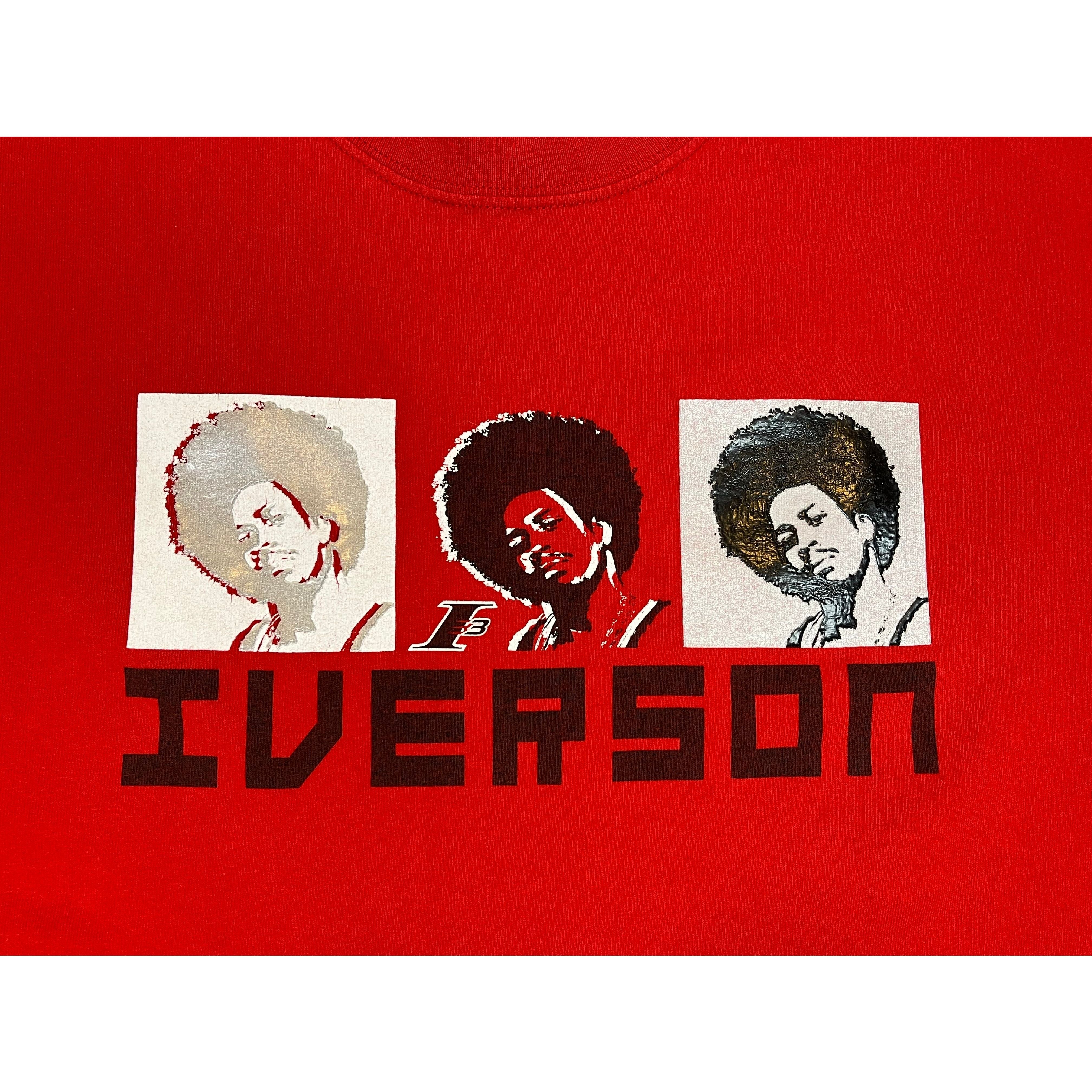 256518 (00s) Allen Iverson Afro Reebok Photo T-Shirt