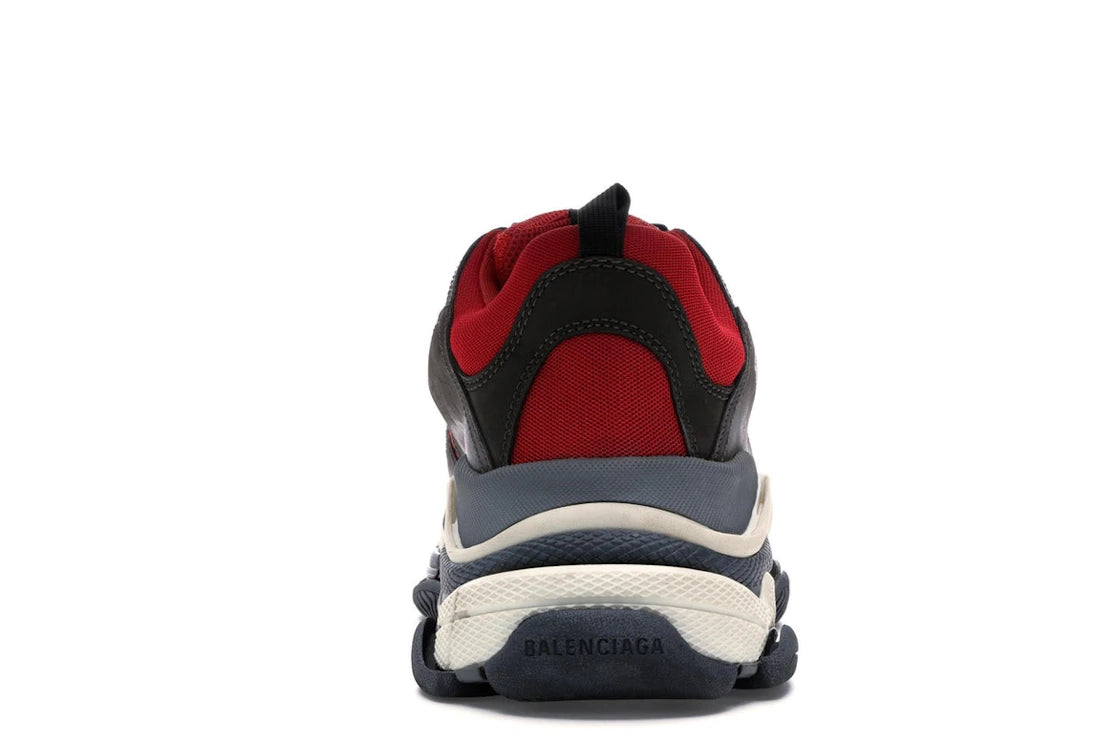 701254 Balenciaga Triple S Red Black (Pre-Distressed)