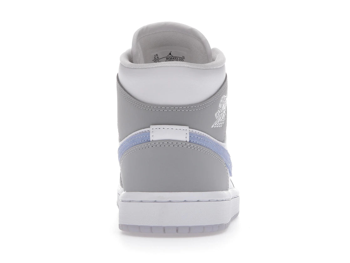 706868 Jordan 1 Mid Wolf Grey Aluminum (Women's)