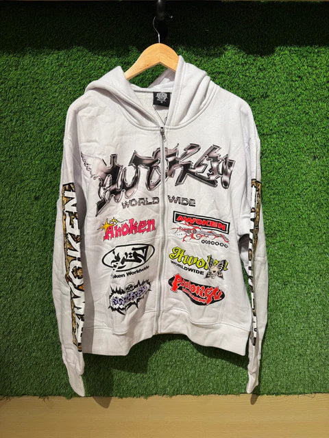 775812 Awoken Dreams Worldwide White Hoodie