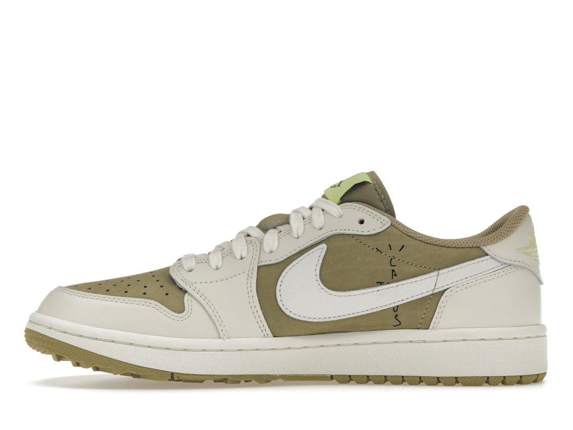 344494 Jordan 1 Retro Low Golf Travis Scott Neutral Olive