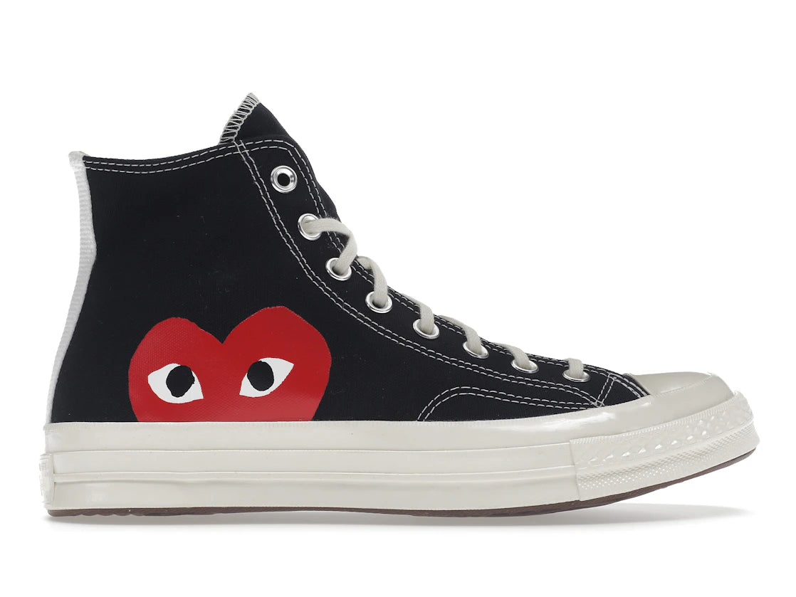 589116 Converse Chuck Taylor All Star 70 Hi Comme des Garcons PLAY Black