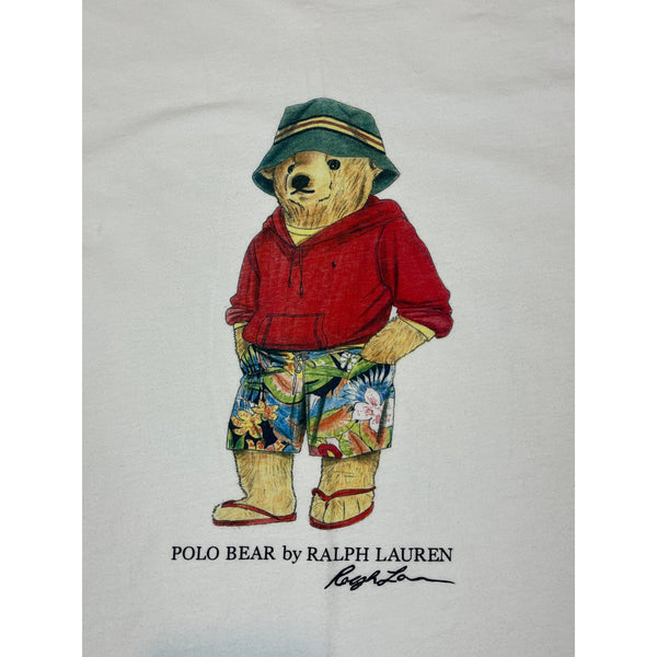 (90s) Polo Bear Ralph Lauren Hoodie & Floral Shorts T-Shirt