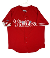 (90s) Philadelphia Phillies Majestic Mesh Red Jersey