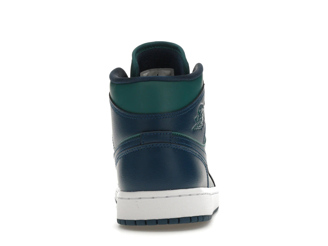 339841 Jordan 1 Mid Teal French Blue (Women's)