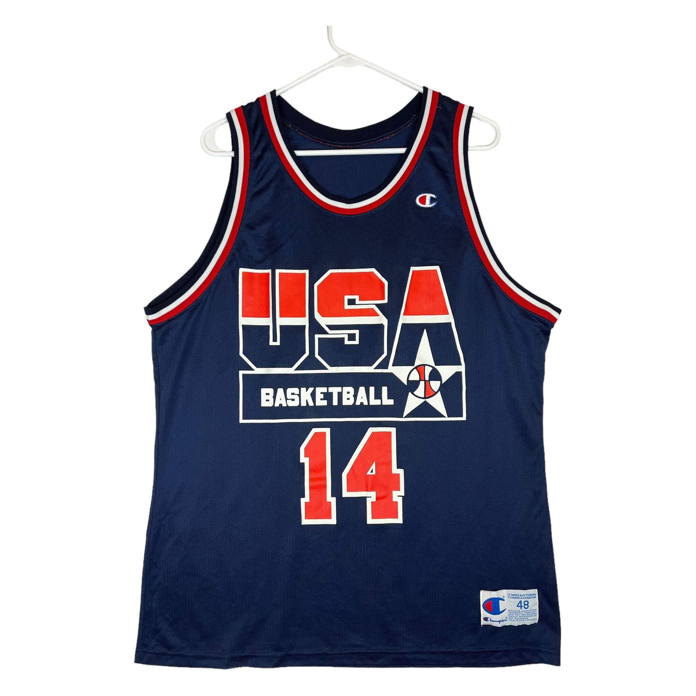 268029 (90s) Alonzo Mourning USA Olympic Basketball Champion Jersey (48)