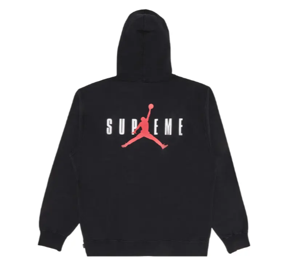 Supreme x Jordan Hooded Sweatshirt 'Black'