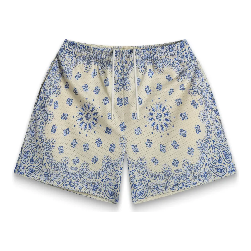 257476 Bravest Studios Paisley Shorts 'Cream/Blue'