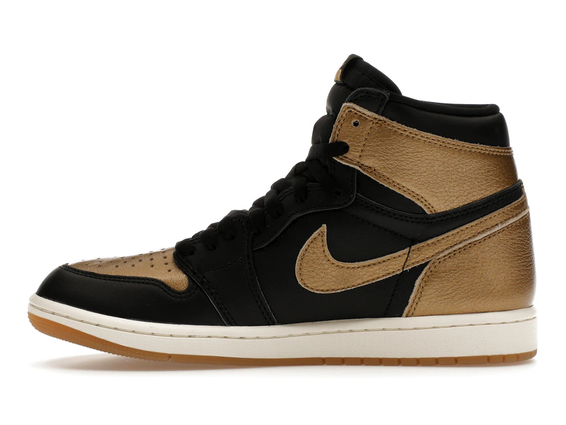 780695 Jordan 1 Retro High OG Black Metallic Gold