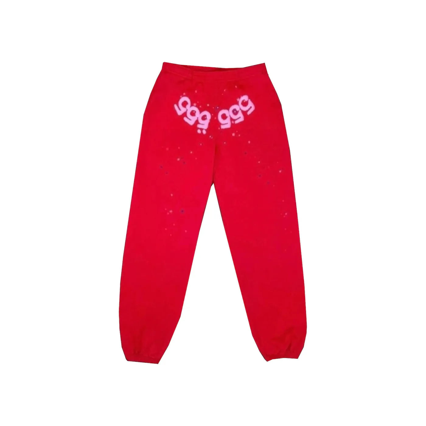 268622 Sp5der Worldwide Red Angel Number 555 Sweatpants Red