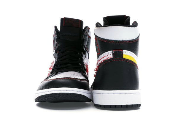 Jordan 1 Retro High Defiant White Black Gym Red