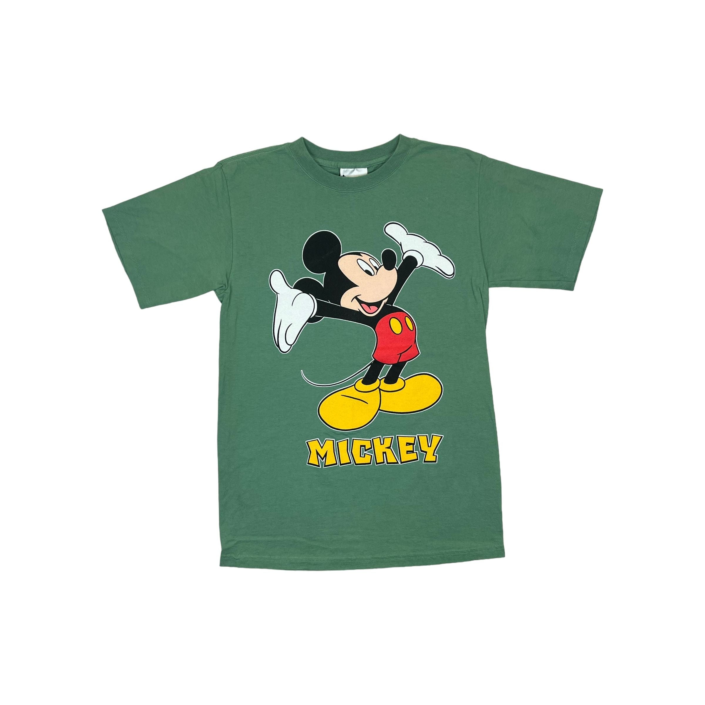 269518 (90s) Mickey Mouse Animated Green Disney T-Shirt
