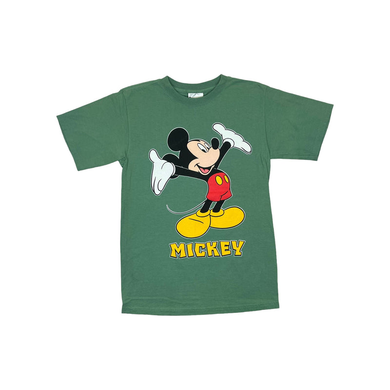 (90s) Mickey Mouse Animated Green Disney T-Shirt