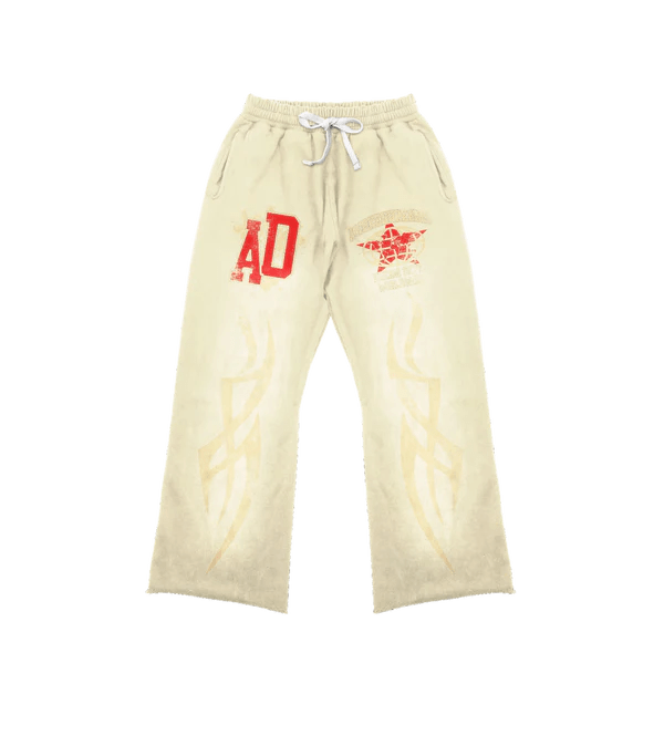 775569 Awoken Dreams Cream Varsity Sweatpants