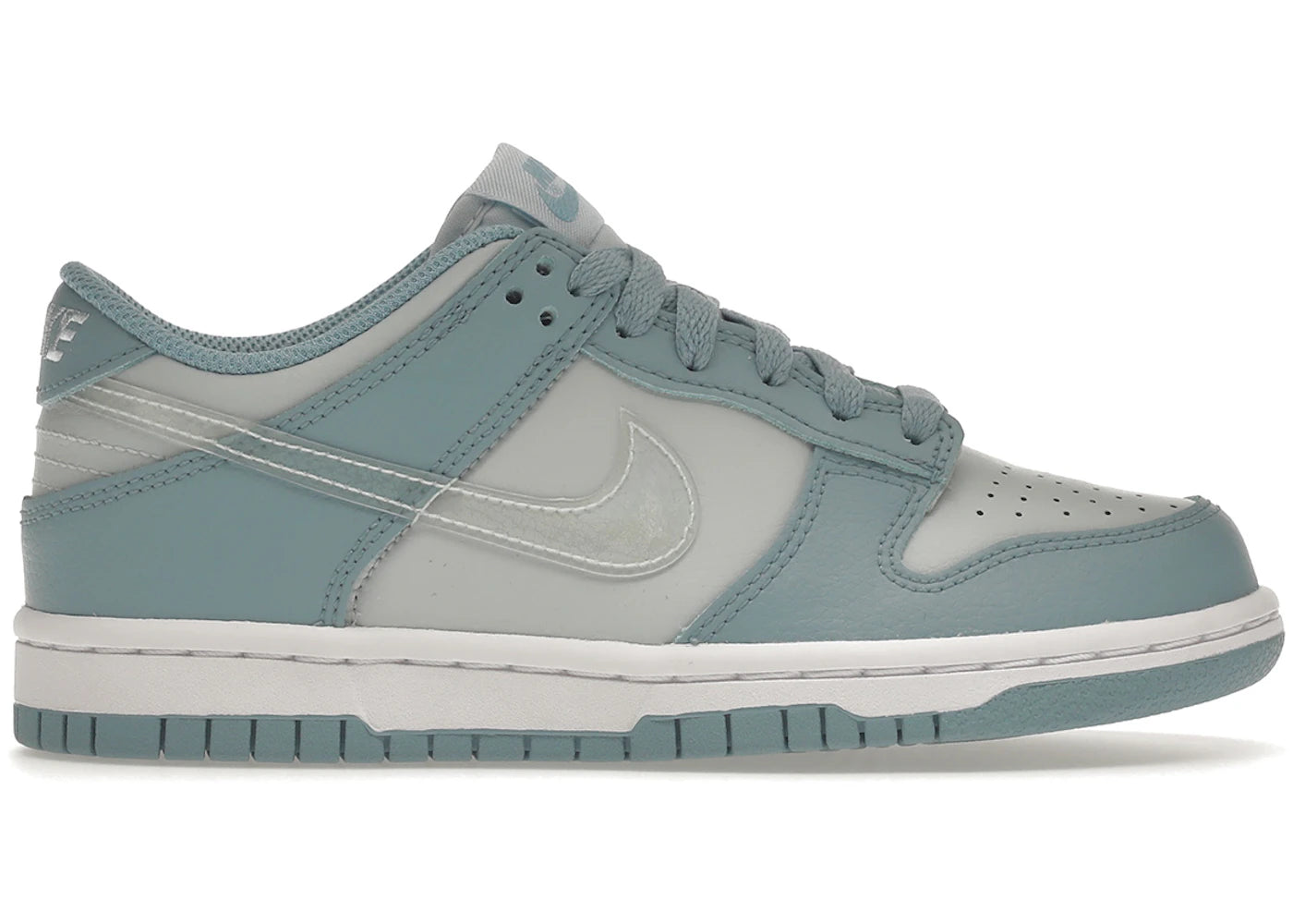 393584 Nike Dunk Low Clear Blue Swoosh (GS)