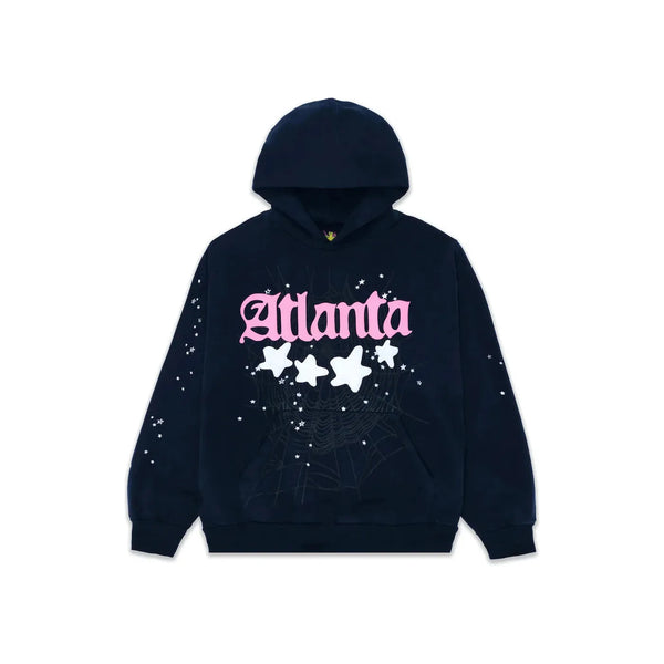 Sp5der Atlanta Hoodie Navy