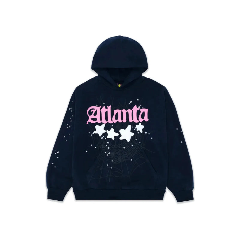 Sp5der Atlanta Hoodie Navy