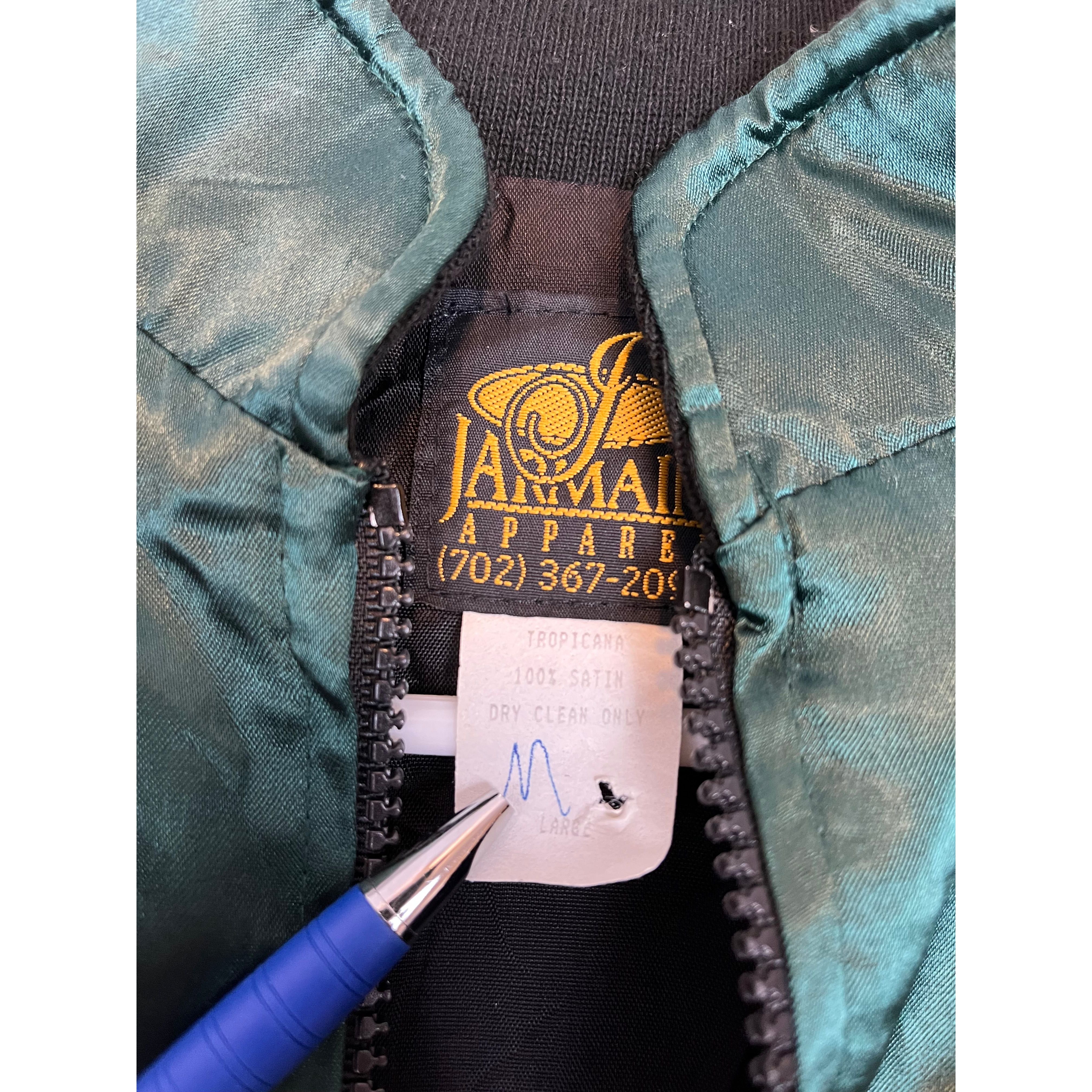 262217 (80s) Tropicana Poker Club Atlantic City Casino Satin Jacket