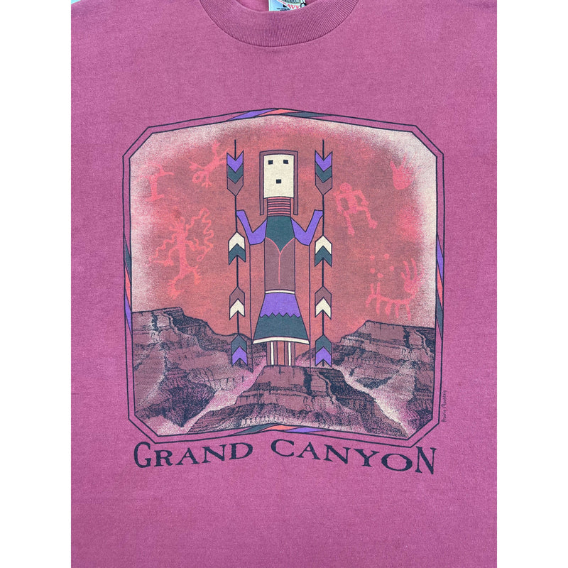 (90s) Grand Canyon Native American Tribal Art T-Shirt