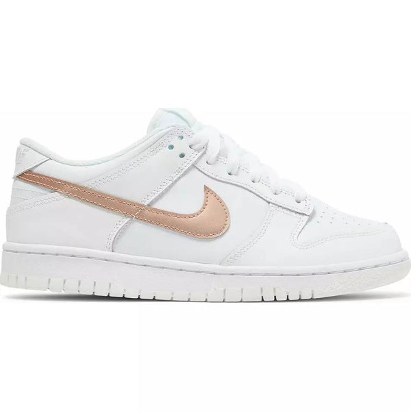 Nike Dunk Low GS 'White Metallic Red Bronze'