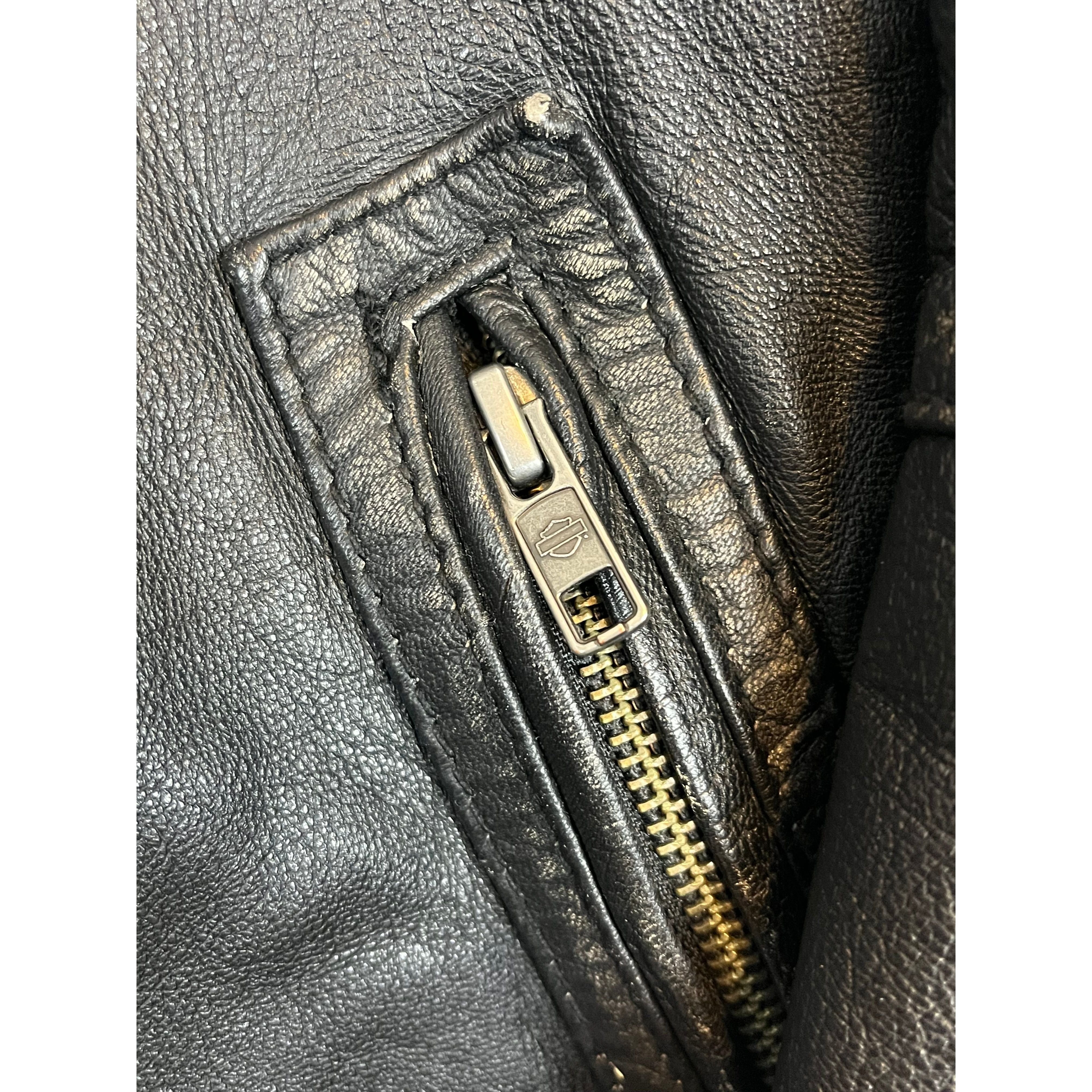 268024 (modern) Harley Davidson Motorcycle Riding Gear Leather Jacket