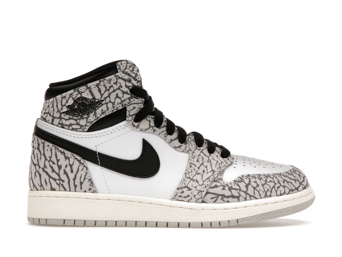585532 Jordan 1 Retro High OG White Cement (GS)