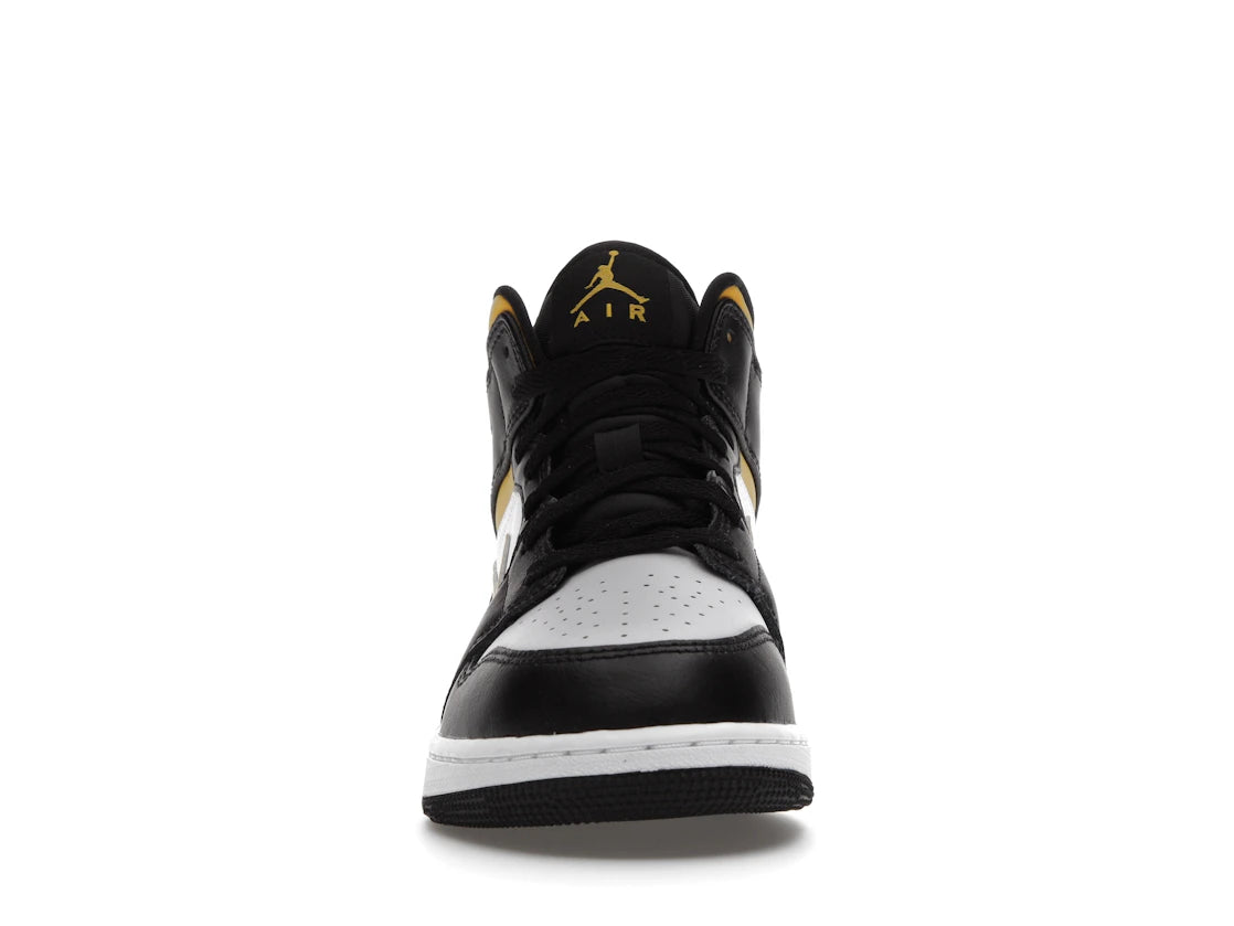 SP16701 Air Jordan 1 Mid GS 'Black University Gold'