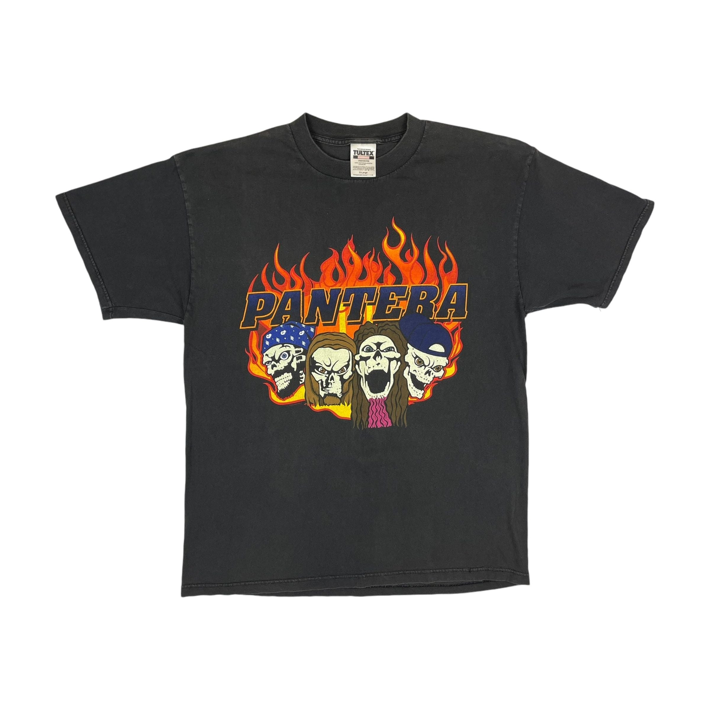 256535 (1999) Pantera Skull Metal Band T-Shirt