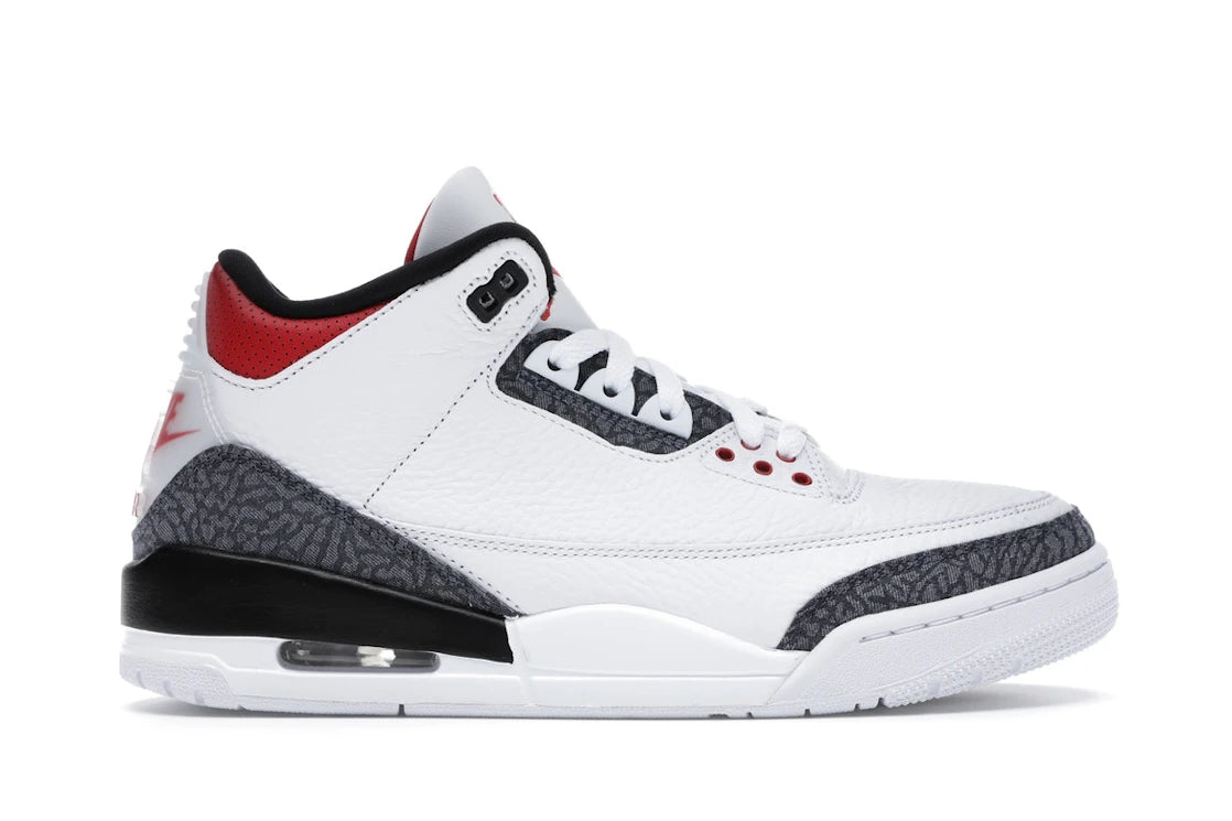 455683 Air Jordan 3 Retro Denim SE 'Fire Red'