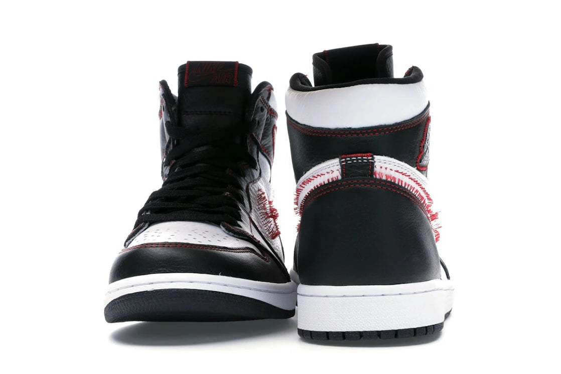 442265 Jordan 1 Retro High Defiant White Black Gym Red