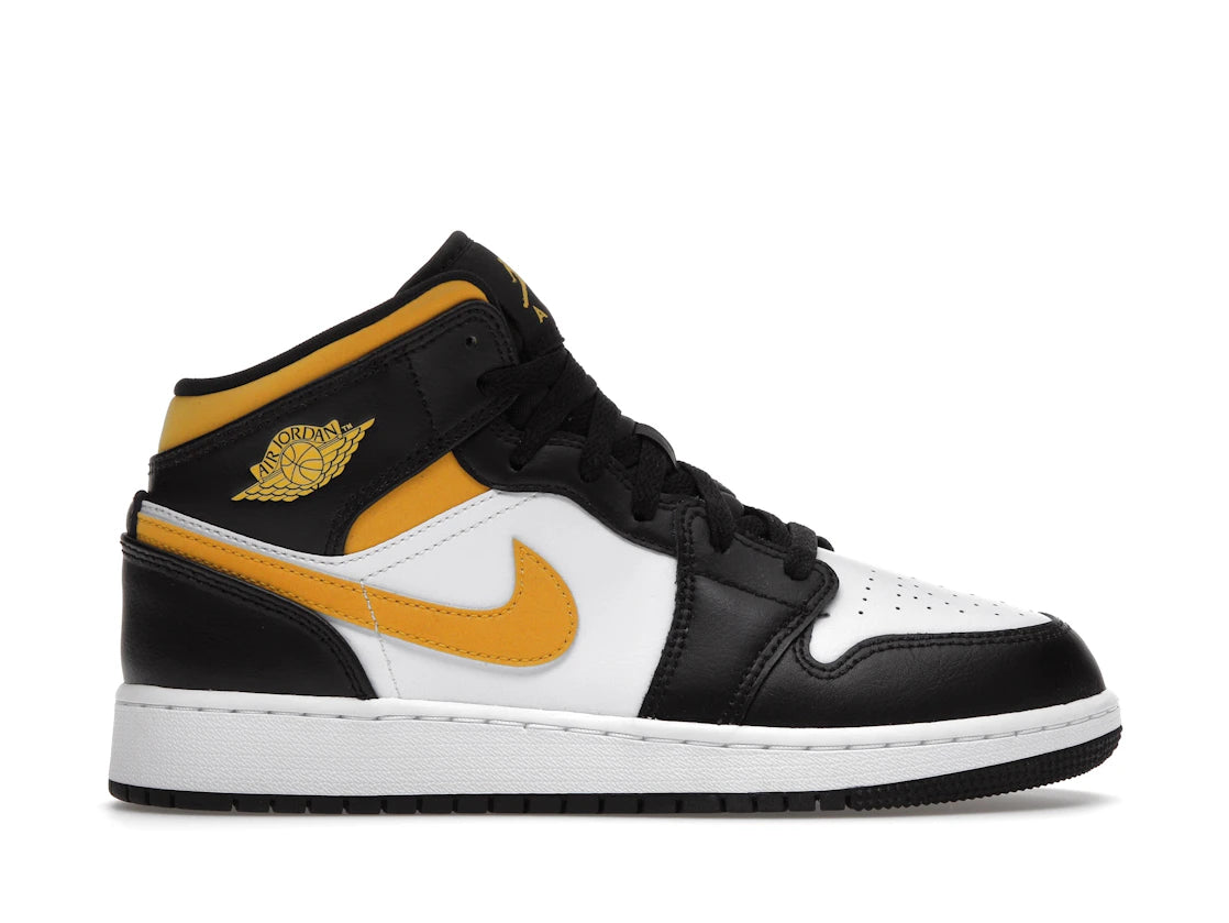SP16701 Air Jordan 1 Mid GS 'Black University Gold'