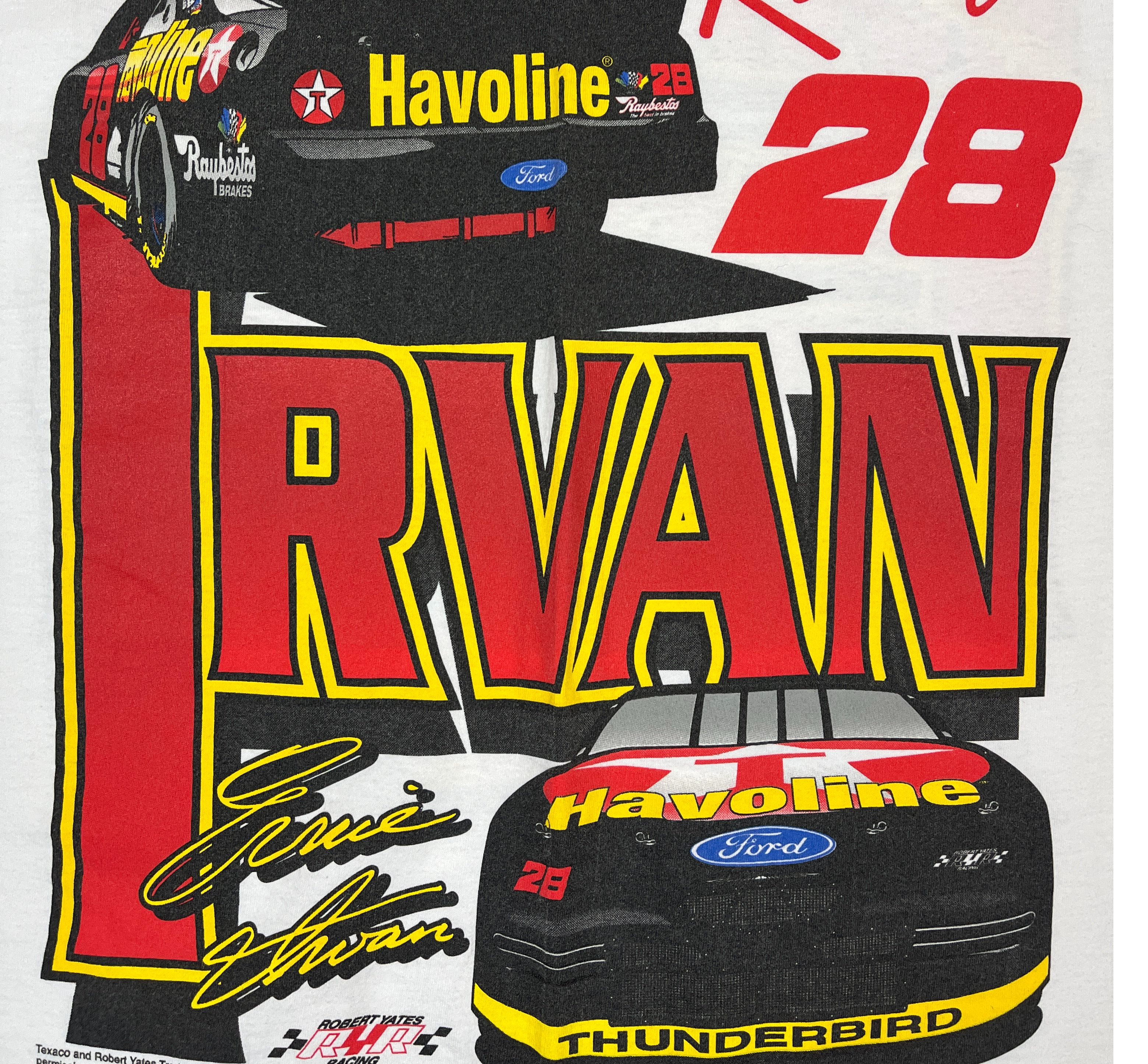 375205 (90s) Ernie Irvan 'Rocket Man' Nascar Havoline Racing T-Shirt