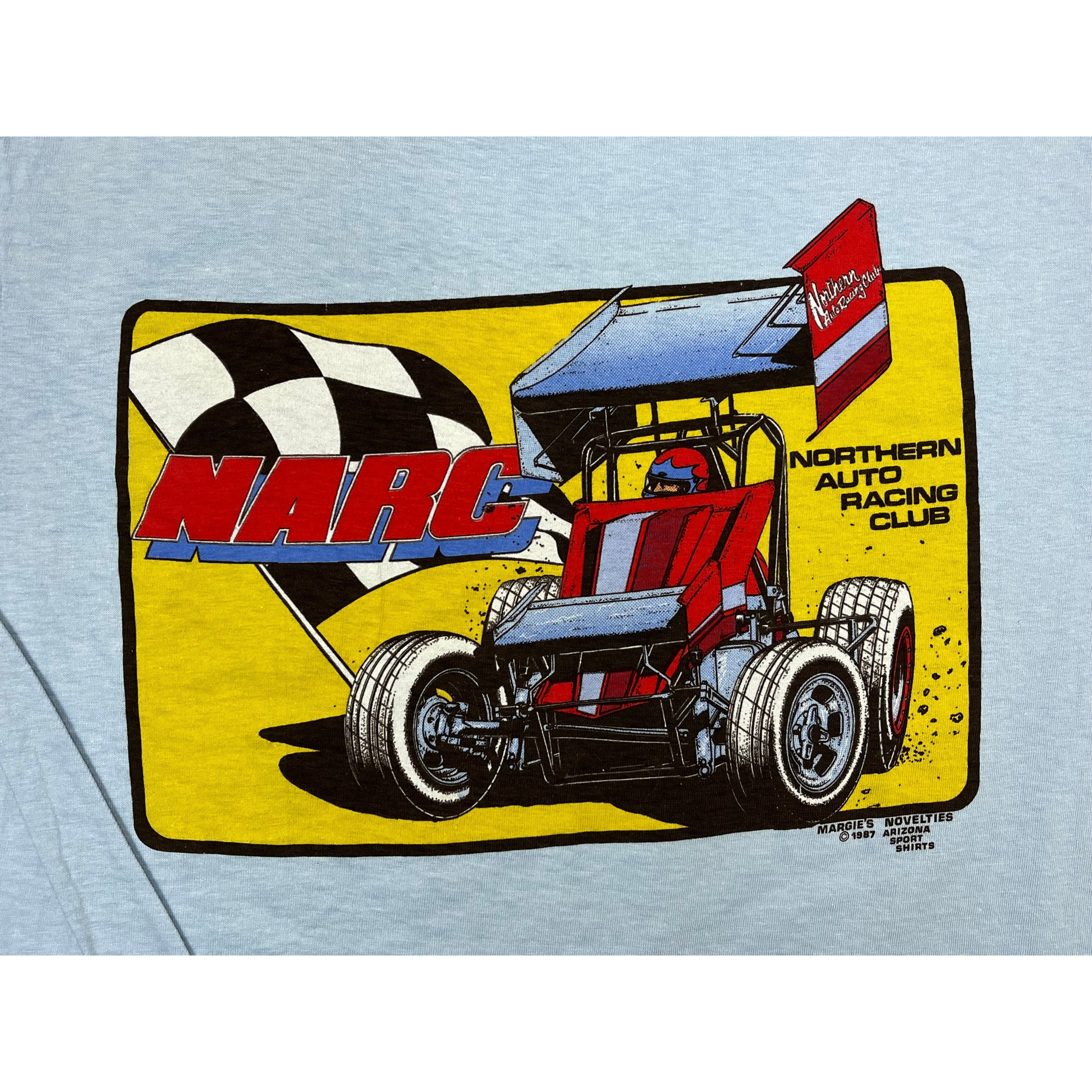 268935 (1987) Backin' It In, Ain't a Sin NARC Racing Club Blue T-Shirt