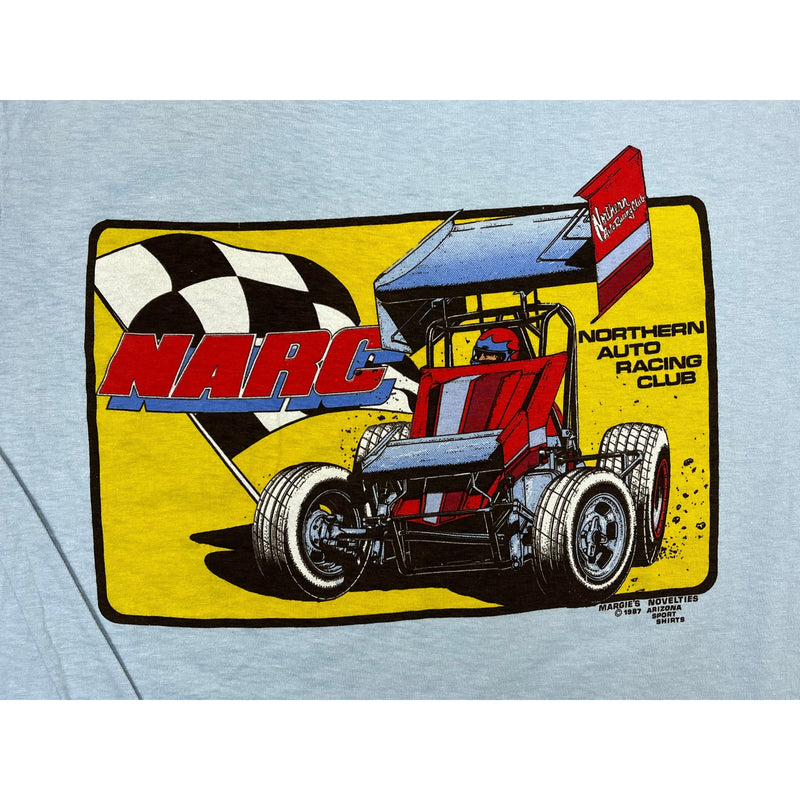 (1987) Backin' It In, Ain't a Sin NARC Racing Club Blue T-Shirt