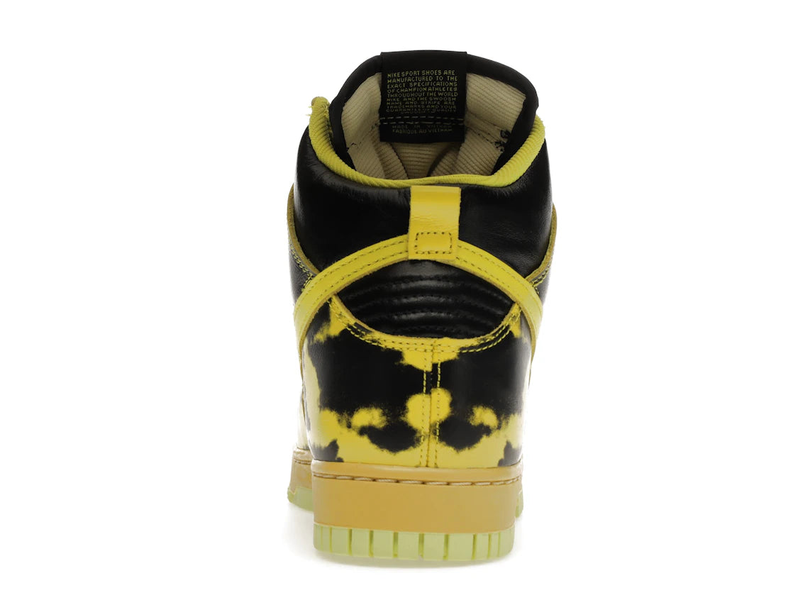 657449 Dunk High 1985 'Yellow Acid Wash'